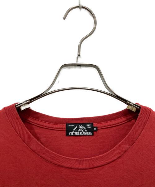 Hysteric Glamour（ヒステリックグラマー）Hysteric Glamour (ヒステリックグラマー) HYS LATE SHOW プリント Tシャツ レッド サイズ:Mの古着・服飾アイテム
