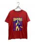 Hysteric Glamour（ヒステリックグラマー）の古着「HYS LATE SHOW プリント Tシャツ」｜レッド