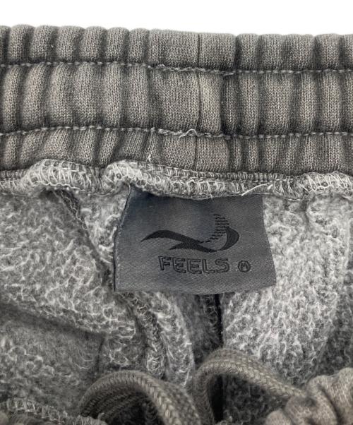 FEELS（フィールズ）FEELS (フィールズ) PIGMENT DYE PANTS / ピグメントダイ ダメージ加工スウェットパンツ グレー サイズ:Freeの古着・服飾アイテム