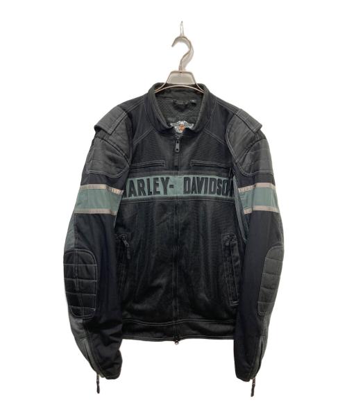HARLEY-DAVIDSON（ハーレーダビッドソン）HARLEY-DAVIDSON (ハーレーダビッドソン) メッシュレーシングジャケット ブラック サイズ:XLの古着・服飾アイテム