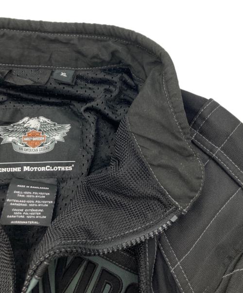 HARLEY-DAVIDSON（ハーレーダビッドソン）HARLEY-DAVIDSON (ハーレーダビッドソン) メッシュレーシングジャケット ブラック サイズ:XLの古着・服飾アイテム