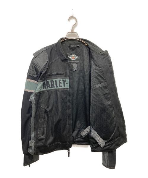HARLEY-DAVIDSON（ハーレーダビッドソン）HARLEY-DAVIDSON (ハーレーダビッドソン) メッシュレーシングジャケット ブラック サイズ:XLの古着・服飾アイテム