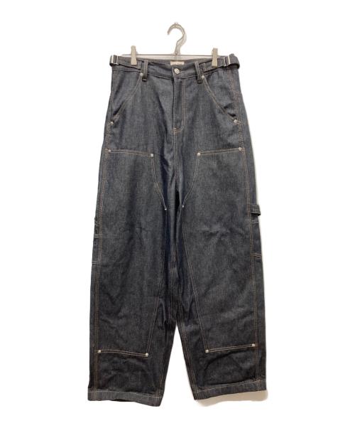 MIJKO（ミコ）MIJKO (ミコ) ダブルニーデニムパンツ インディゴ サイズ:Mの古着・服飾アイテム