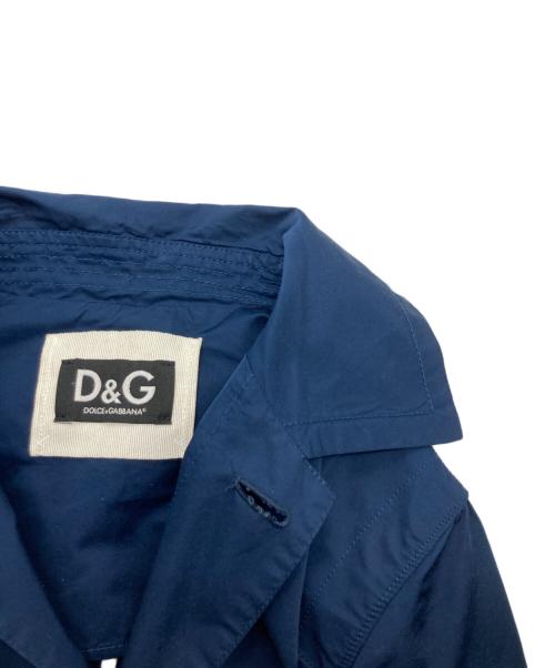 DOLCE & GABBANA（ドルチェ＆ガッバーナ）DOLCE & GABBANA (ドルチェ＆ガッバーナ) ステンカラーコート ネイビー サイズ:38の古着・服飾アイテム