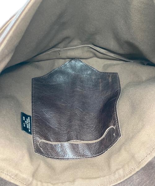 Jas-M.B.（ジャスエムビー）Jas-M.B. (ジャスエムビー) レザーショルダーバッグ ブラウンの古着・服飾アイテム