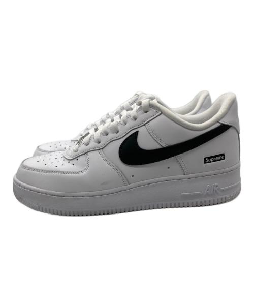 NIKE（ナイキ）NIKE (ナイキ) SUPREME (シュプリーム) AIR FORCE1 LOW/エアフォース1 ロー ホワイト×ブラック サイズ:27の古着・服飾アイテム