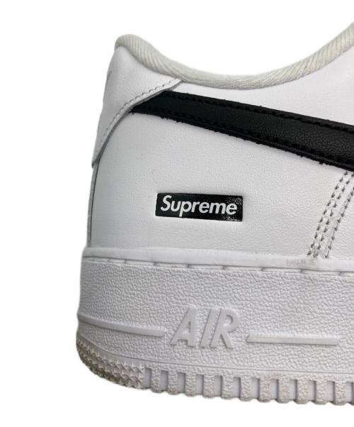 NIKE（ナイキ）NIKE (ナイキ) SUPREME (シュプリーム) AIR FORCE1 LOW/エアフォース1 ロー ホワイト×ブラック サイズ:27の古着・服飾アイテム