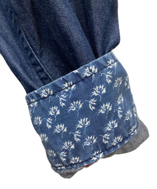DIESEL（ディーゼル）DIESEL (ディーゼル) デニム切替フーデッドジャケット インディゴ サイズ:Lの古着・服飾アイテム
