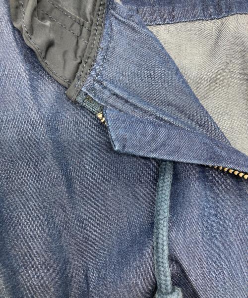 DIESEL（ディーゼル）DIESEL (ディーゼル) デニム切替フーデッドジャケット インディゴ サイズ:Lの古着・服飾アイテム