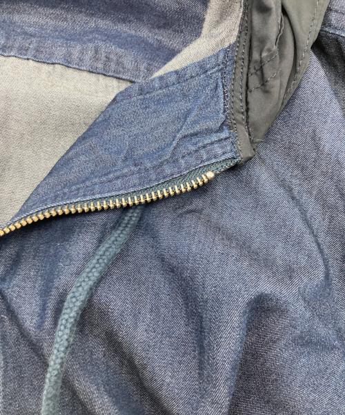 DIESEL（ディーゼル）DIESEL (ディーゼル) デニム切替フーデッドジャケット インディゴ サイズ:Lの古着・服飾アイテム