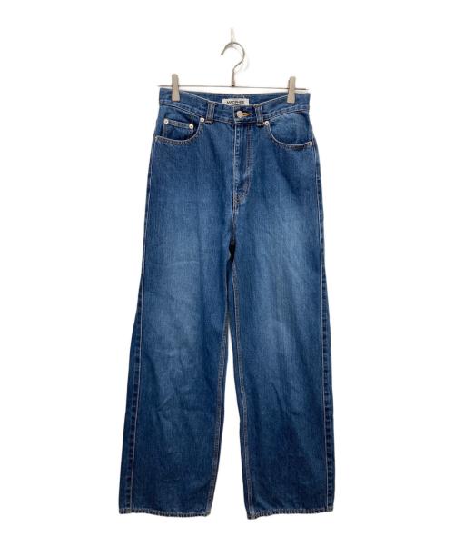 MACPHEE（マカフィー）MACPHEE (マカフィー) デニム ワイドストレートパンツ インディゴ サイズ:36の古着・服飾アイテム