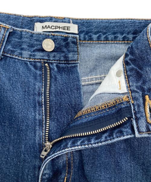 MACPHEE（マカフィー）MACPHEE (マカフィー) デニム ワイドストレートパンツ インディゴ サイズ:36の古着・服飾アイテム