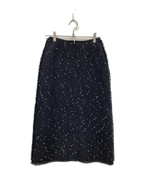 ebure（エブール）ebure (エブール) ツイードスカート ブラック サイズ:36の古着・服飾アイテム