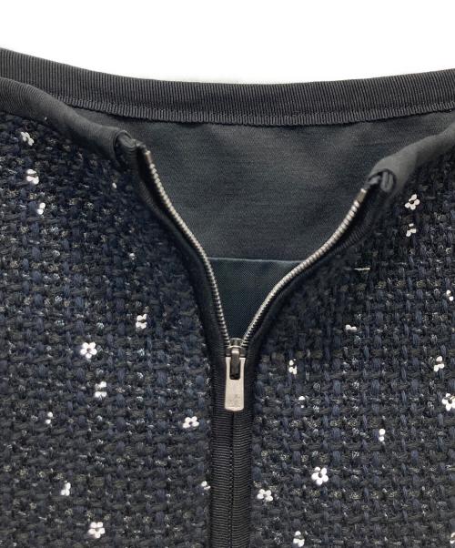 ebure（エブール）ebure (エブール) ツイードスカート ブラック サイズ:36の古着・服飾アイテム