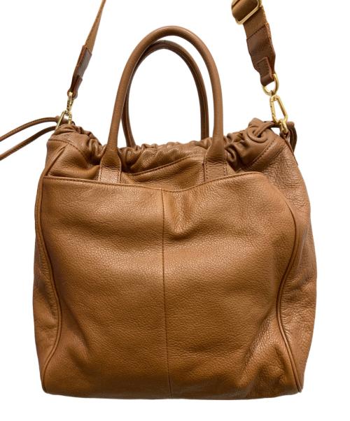 TORY BURCH（トリーバーチ）TORY BURCH (トリーバーチ) レザー2WAYバッグ ブラウンの古着・服飾アイテム