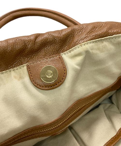 TORY BURCH（トリーバーチ）TORY BURCH (トリーバーチ) レザー2WAYバッグ ブラウンの古着・服飾アイテム