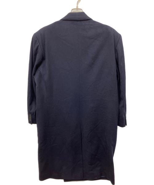 USED（ユーズド）USED (ユーズド) カシミヤダブルブレストコート ネイビー サイズ:Lの古着・服飾アイテム