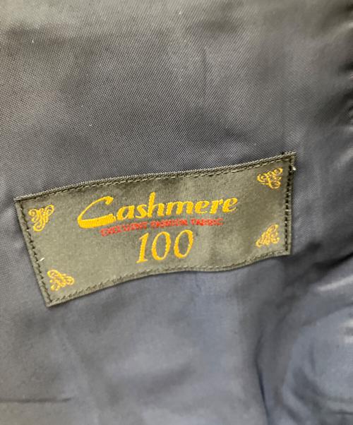 USED（ユーズド）USED (ユーズド) カシミヤダブルブレストコート ネイビー サイズ:Lの古着・服飾アイテム