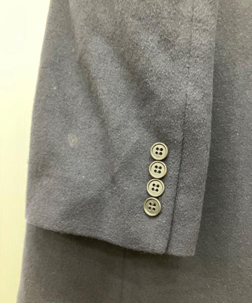USED（ユーズド）USED (ユーズド) カシミヤダブルブレストコート ネイビー サイズ:Lの古着・服飾アイテム
