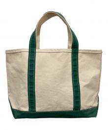 L.L.Bean（エルエルビーン）の古着「トートバッグ」｜ベージュ×グリーン