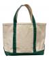 L.L.Bean (エルエルビーン) トートバッグ ベージュ×グリーン：15000円