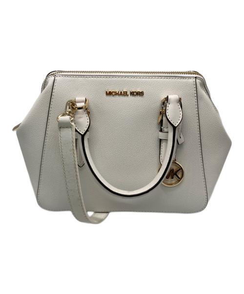 MICHAEL KORS（マイケルコース）MICHAEL KORS (マイケルコース) ハンドバッグ ホワイトの古着・服飾アイテム