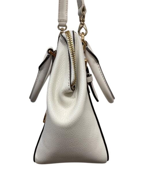 MICHAEL KORS（マイケルコース）MICHAEL KORS (マイケルコース) ハンドバッグ ホワイトの古着・服飾アイテム