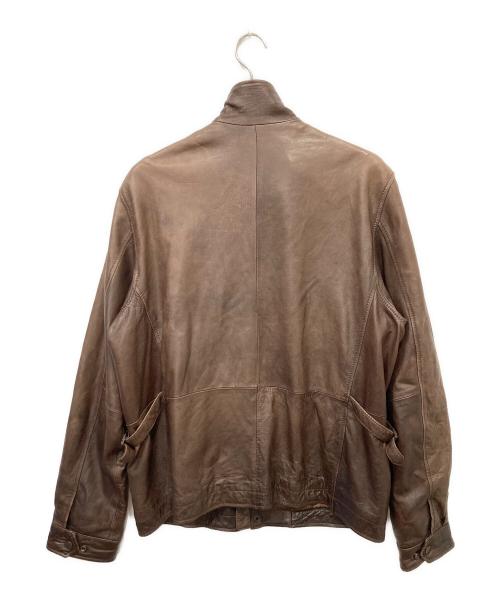 Eddie Bauer（エディーバウアー）Eddie Bauer (エディーバウアー) ラムレザージャケット ブラウン サイズ:Lの古着・服飾アイテム