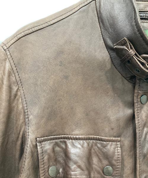 Eddie Bauer（エディーバウアー）Eddie Bauer (エディーバウアー) ラムレザージャケット ブラウン サイズ:Lの古着・服飾アイテム