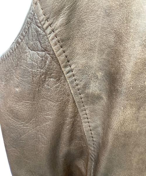 Eddie Bauer（エディーバウアー）Eddie Bauer (エディーバウアー) ラムレザージャケット ブラウン サイズ:Lの古着・服飾アイテム
