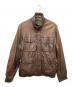 Eddie Bauer（エディーバウアー）の古着「ラムレザージャケット」｜ブラウン