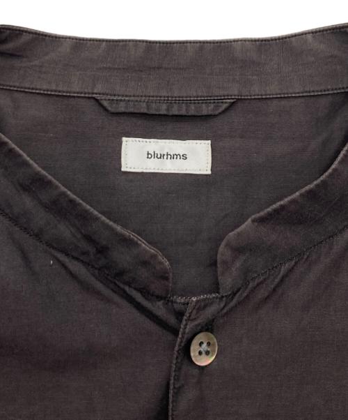 BLURHMS（ブラームス）BLURHMS (ブラームス) バンドカラーシャツ ブラック サイズ:3の古着・服飾アイテム