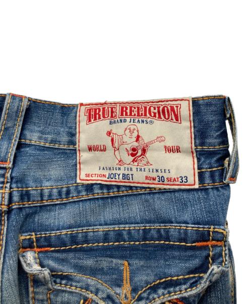 TRUE RELIGION（トゥルー レリジョン）TRUE RELIGION (トゥルー レリジョン) フレアデニム インディゴ サイズ:ROW 30 / SEAT 33の古着・服飾アイテム