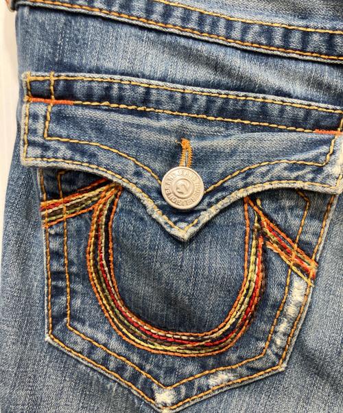 TRUE RELIGION（トゥルー レリジョン）TRUE RELIGION (トゥルー レリジョン) フレアデニム インディゴ サイズ:ROW 30 / SEAT 33の古着・服飾アイテム