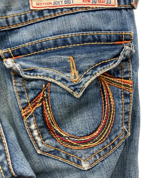TRUE RELIGION（トゥルー レリジョン）TRUE RELIGION (トゥルー レリジョン) フレアデニム インディゴ サイズ:ROW 30 / SEAT 33の古着・服飾アイテム