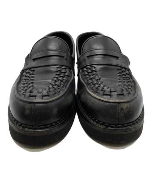 foot the coacher（フットザコーチャー）foot the coacher (フットザコーチャー) ローファー ブラック サイズ:7 1/2の古着・服飾アイテム