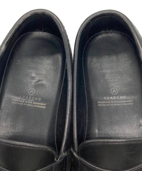 foot the coacher（フットザコーチャー）foot the coacher (フットザコーチャー) ローファー ブラック サイズ:7 1/2の古着・服飾アイテム