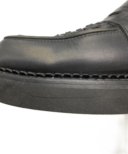 foot the coacher（フットザコーチャー）foot the coacher (フットザコーチャー) ローファー ブラック サイズ:7 1/2の古着・服飾アイテム