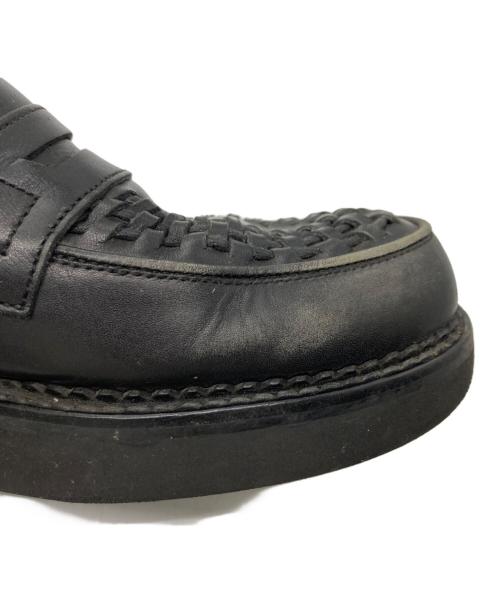 foot the coacher（フットザコーチャー）foot the coacher (フットザコーチャー) ローファー ブラック サイズ:7 1/2の古着・服飾アイテム