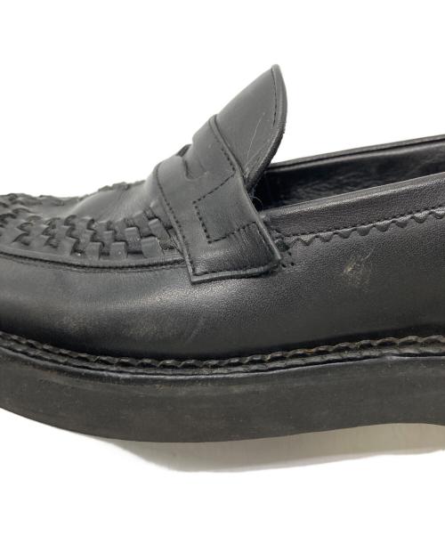 foot the coacher（フットザコーチャー）foot the coacher (フットザコーチャー) ローファー ブラック サイズ:7 1/2の古着・服飾アイテム
