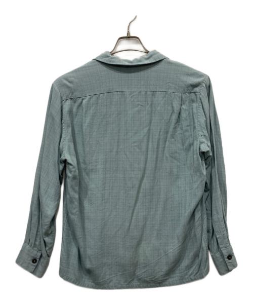SPORTSMAN（スポーツマン）SPORTSMAN (スポーツマン) オープンカラーレーヨンシャツ ブルー サイズ:Mの古着・服飾アイテム