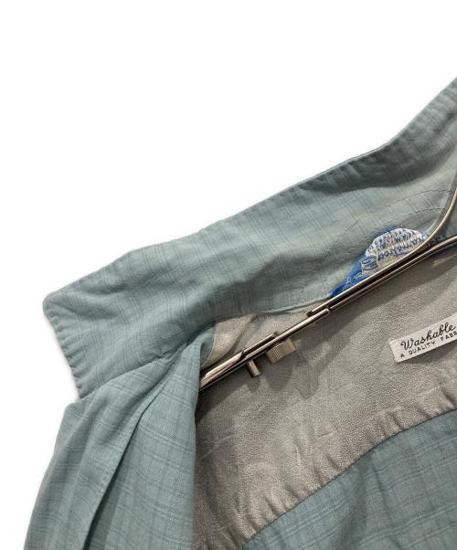 SPORTSMAN（スポーツマン）SPORTSMAN (スポーツマン) オープンカラーレーヨンシャツ ブルー サイズ:Mの古着・服飾アイテム