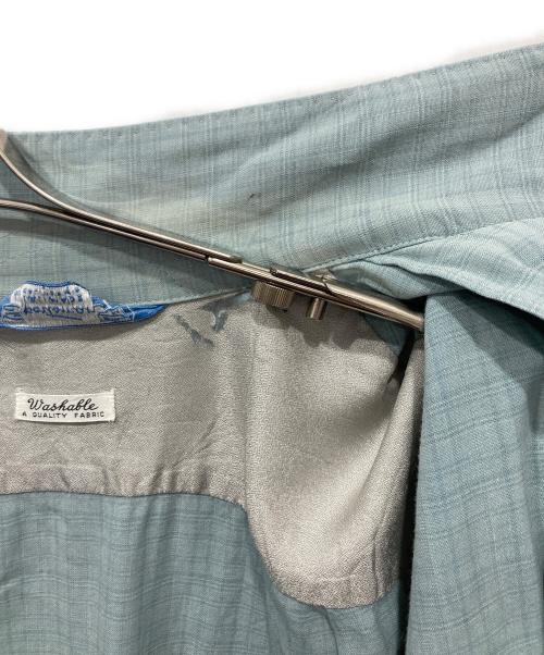 SPORTSMAN（スポーツマン）SPORTSMAN (スポーツマン) オープンカラーレーヨンシャツ ブルー サイズ:Mの古着・服飾アイテム