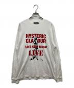 Hysteric Glamourヒステリックグラマー）の古着「KEEP MUSIC ロングスリーブカットソー」｜ホワイト