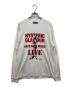 Hysteric Glamour（ヒステリックグラマー）の古着「KEEP MUSIC ロングスリーブカットソー」｜ホワイト