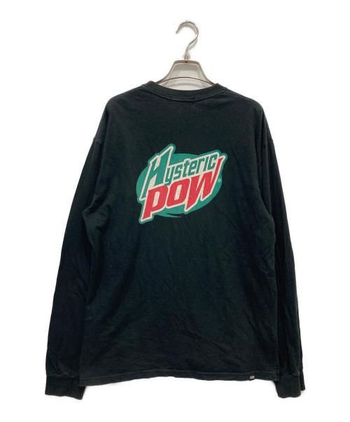 Hysteric Glamour（ヒステリックグラマー）Hysteric Glamour (ヒステリックグラマー) HYSTERIC POW ロングスリーブカットソー ブラック サイズ:Mの古着・服飾アイテム