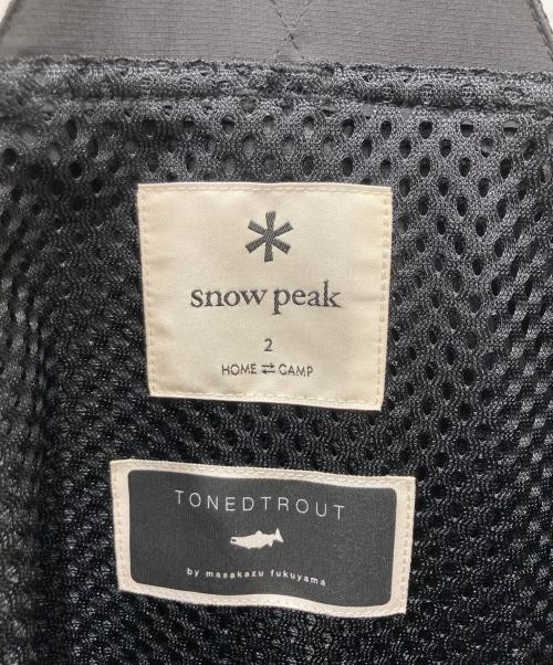 Snow peak（スノーピーク）Snow peak (スノーピーク) Toned Trout Camp Vest ブラック サイズ:2の古着・服飾アイテム