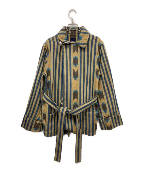 45R（フォーティファイブ・アール）45R (フォーティファイブ・アール) イカット柄ジャケット ベージュ サイズ:2の古着・服飾アイテム