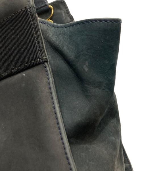 Salvatore Ferragamo（サルヴァトーレ フェラガモ）Salvatore Ferragamo (サルヴァトーレ フェラガモ) ヴァラリボンハンドバッグ ブラックの古着・服飾アイテム
