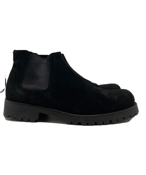 PADRONE（パドローネ）PADRONE (パドローネ) BEAMS (ビームス) 別注 Water Proof Leather Side Gore Boots ブラック サイズ:40の古着・服飾アイテム